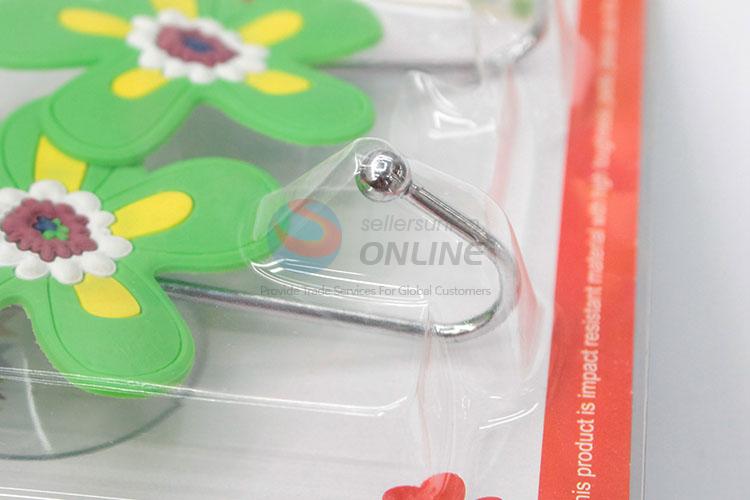 Simple Cute 2 Pcs Flower Shaped Strong Adhesive Hook