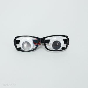 Popular fashion plastic party glassess black and white