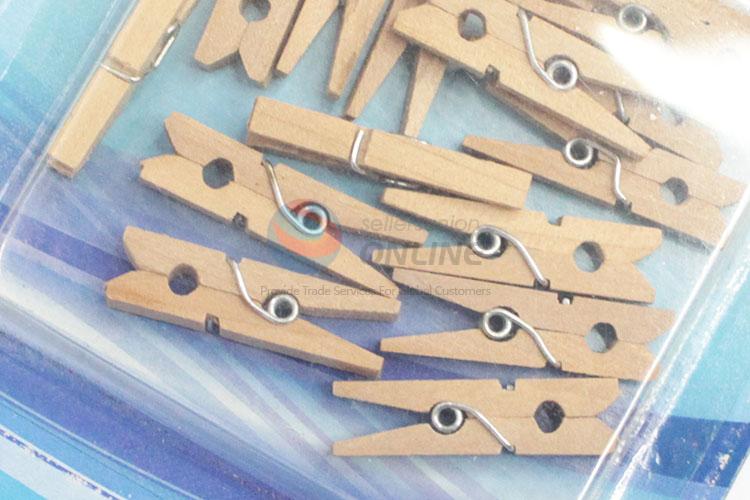 Best Sale Mini Wooden Clothes Photo Paper Clips