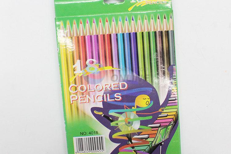 Factory Direct Supply 18 Colors Wooden Craft Drawing Pencil