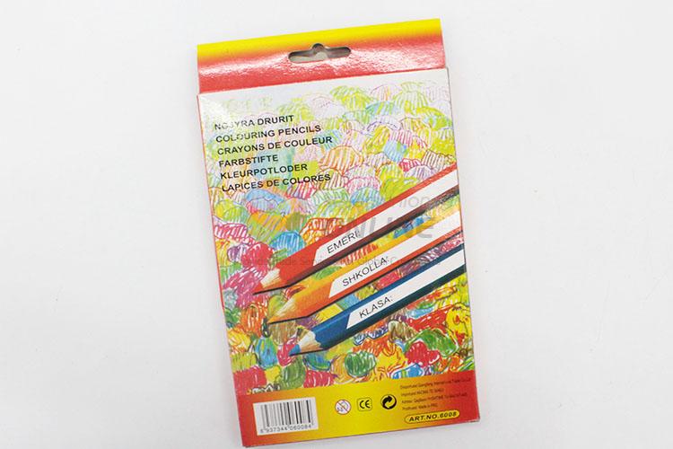 No-Toxico 12 Colors Wooden Colouring Pencil