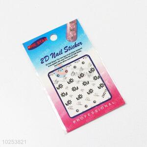 Cute low price best sales flower shape nail sticker