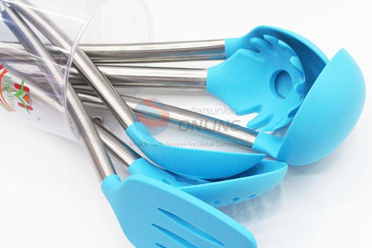 Fashion style low price cool 6pcs blue cook set