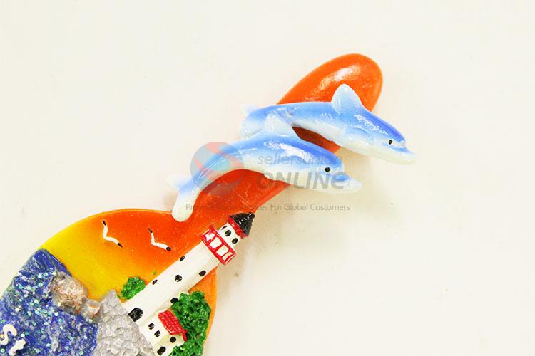 Orange Spoon Shaped Fridge Magnet/Refrigerator Magnet for Decoration
