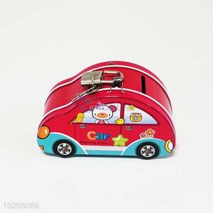 Factory supply tinplate car shaped money box