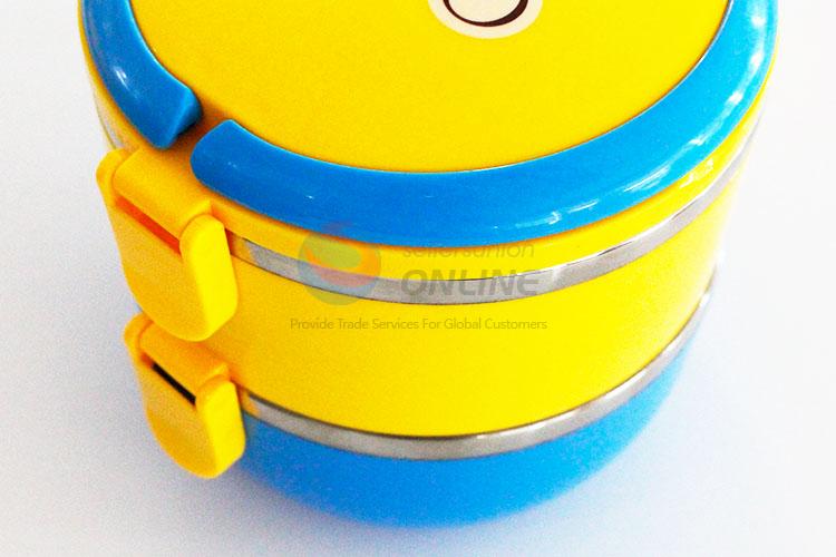 New style cool yellow&blue lunch box