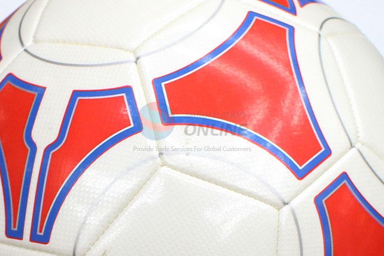 Popular Wholesale Printing Waterproof Soccer Ball with Straw Mat Grain, Football with Rubber Liner