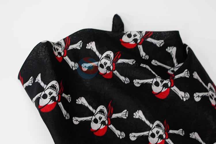 Pirate Pattern 100% Cotton Printing Head Kerchief Square Bandana