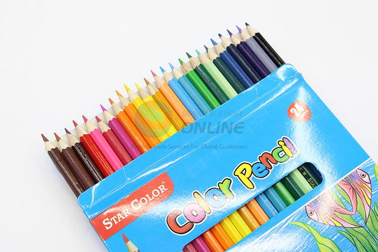 New 24 Colors Colored Pencils Set