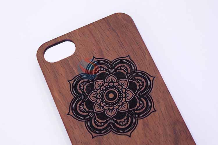 Flower Pattern Wood Mobile Phone Shell Phone Case For iphone6/6 Plus