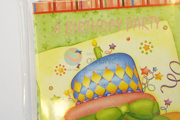 Cartoon Three Layer Cake Pattern Wedding Cards/Best Wishes Card