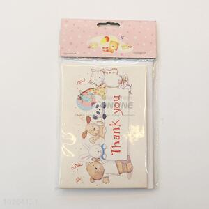 New Arrival Cartoon Animals Pattern Greeting Card Creative Wishes Card/Birthday Greeting Card