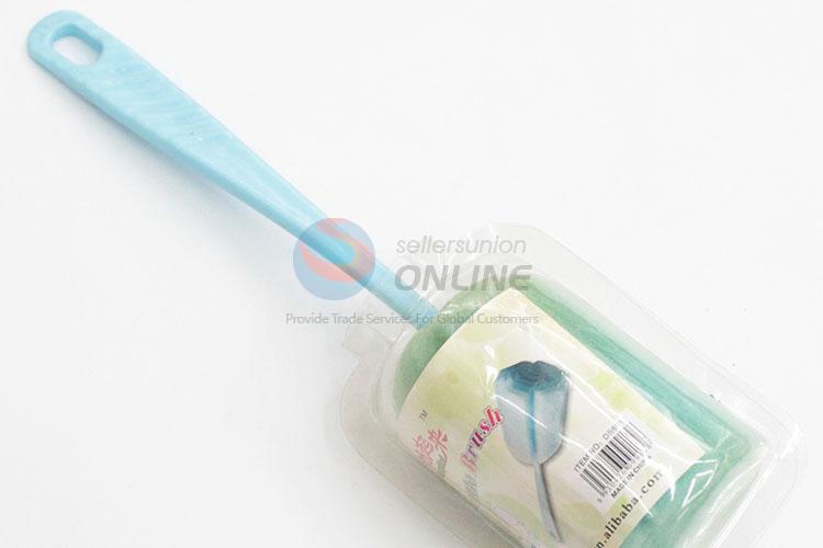 Light Blue Sponge Brush with Plastic Long Handle