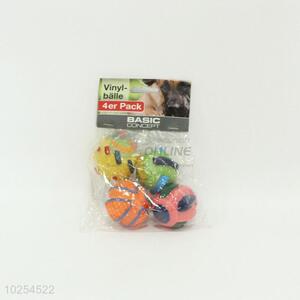 4Pcs Fashionable Design Pet Ball Toys
