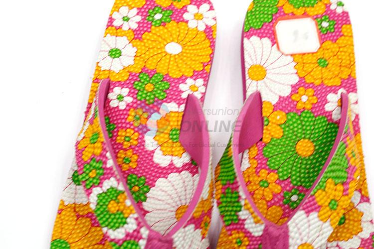 Colorful Flower Printed Summer Slippers for Sale