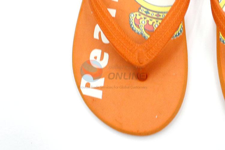 Factory High Quality Orange Summer Slippers for Sale