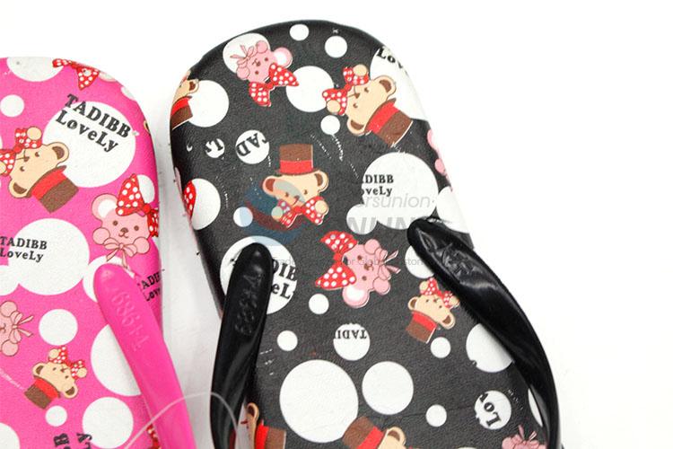 Cute Bear Printed Summer Slippers for Sale