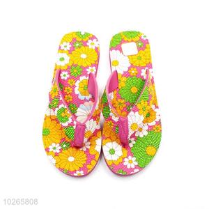 Colorful Flower Printed Summer Slippers for Sale