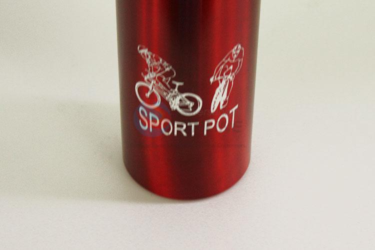 Red Color Simple Style Sports Water Bottle Mug Cup Flask for Cycling Fishing Yoga