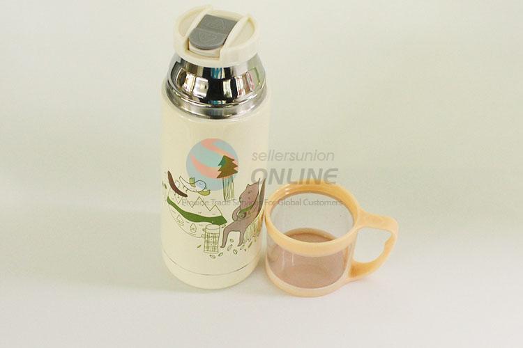 Portable Cute Cartoon Bear Pattern Portable Water Bottle Water Cup/201 Stainless Steel Vacuum Cup