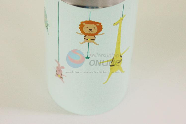 Best Selling Cartoon Animals Pattern 201 Stainless Steel Vacuum Cup Portable Water Bottles