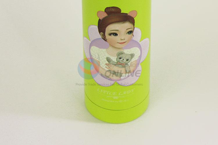 Lovely Cartoon Girl Pattern Portable Water Bottle Water Cup/304 Stainless Steel Vacuum Cup