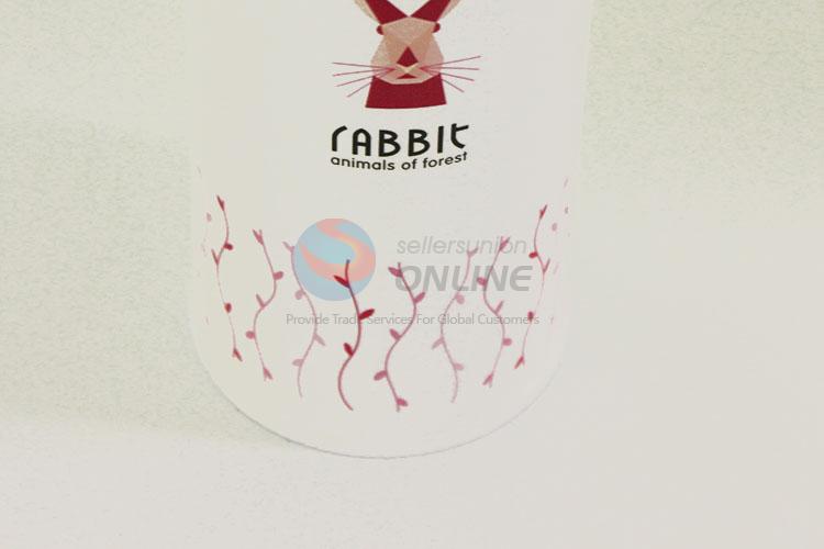 Cute Cartoon Rabbits Pattern Portable Water Bottle Water Cup/201 Stainless Steel Vacuum Cup