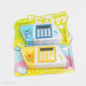 Cool top quality 2pcs correction tapes with calculator