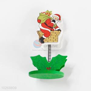 Cartoon Santa Claus Shaped Memo Holder Clips Metal Clamp Photo Clip Table Birthday Party Holder