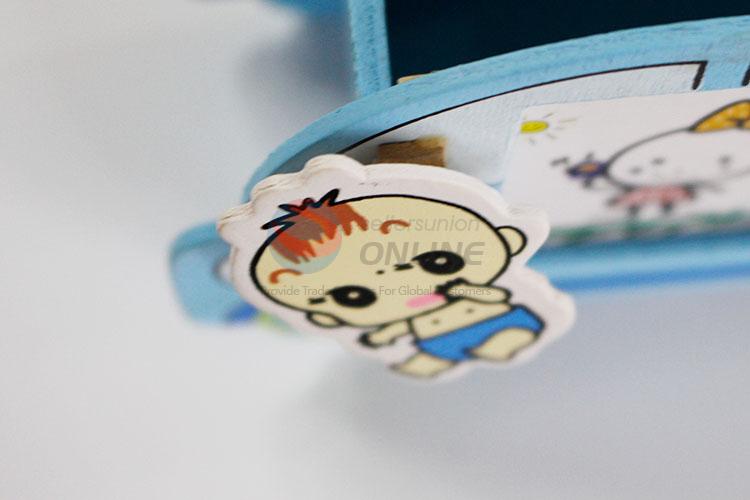 Wholesale Original Wooden Cartoon Car Pen Holder