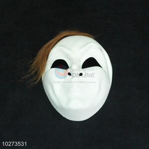 Promotional new arrival white mask with fake hair