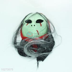 Factory price cheap scary mask with fake hair