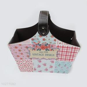 Factory Direct High Quality Flowers Pattern Hand Bag