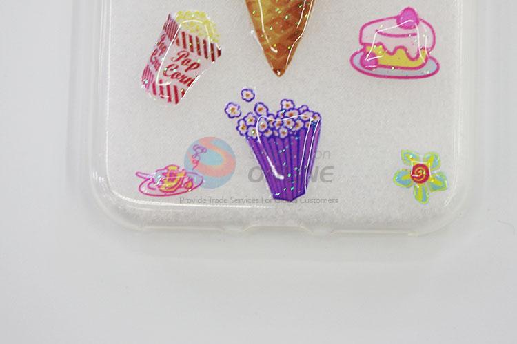 High Quality Cartoon Ice Cream Painting Style Acrylic Mobile Phone Shell for iphone