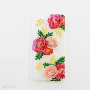 Popular Style Rose Printed Acrylic Mobile Phone Shell for iphone