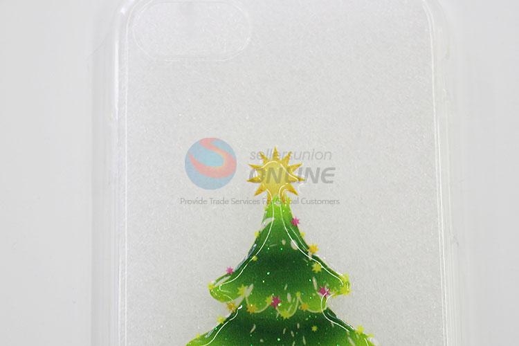 Chirstmas Tree and Snowman Printed Acrylic Mobile Phone Shell for iphone