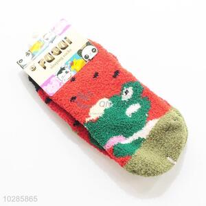 Recent design hot selling children summer cotton low cut ped socks