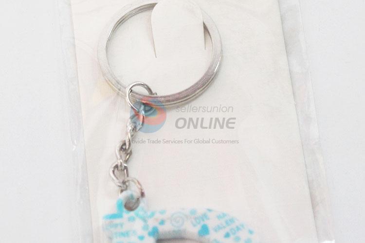 Wholesale top quality D shape key chain