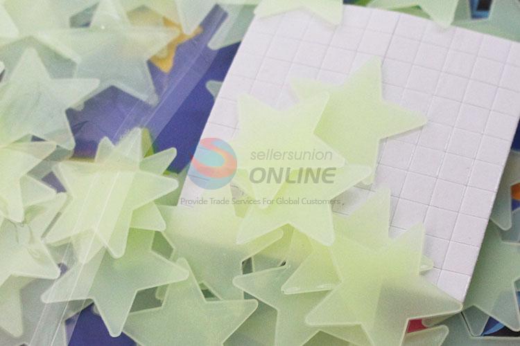 Low price top quality 100pcs star shape luminous stickers