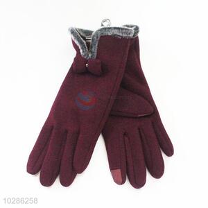 China factory price best fashion red women glove