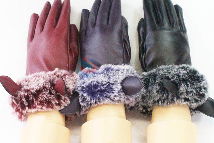 New product top quality cool 3pcs women gloves