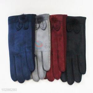 Wholesale cute style colorful 4pcs women gloves