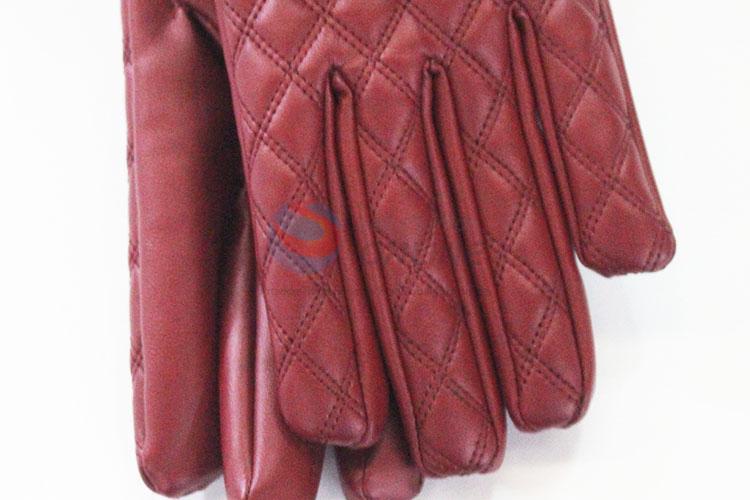 Popular cheap new style red women glove