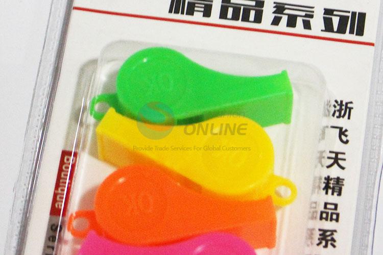 Colorful Promotional Fan Custom Sport Plastic Whistle