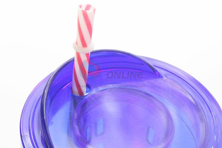 Cool Design Plastic Water Cup Juice Cup With Straw