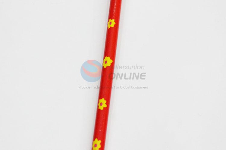 6Pcs/Opp Kawaii Red Wooden Pencils Creative Gift For Kids