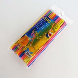 100pcs Colorful Straws Set