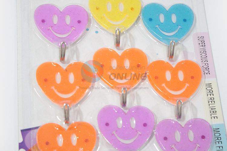 Bottom Price Love Shape Lovely Sticky Hooks