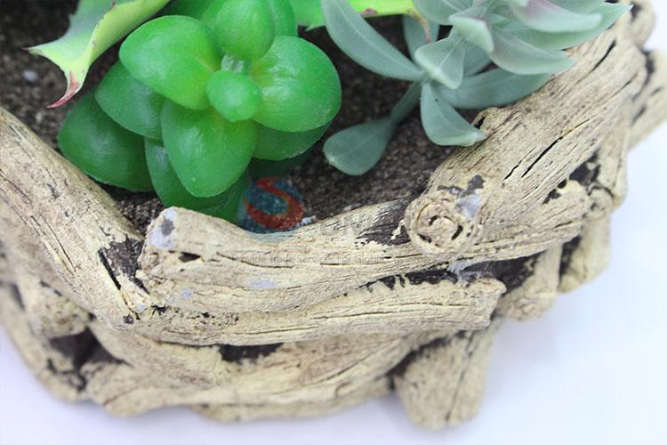 Cool factory price tree branch shape faux succulent plant pot