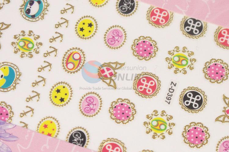 Fashion cheap 3pcs nail stickers